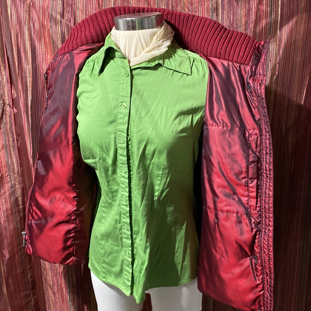 Relativity metallic red zip/button vest - Picture 8 of 9